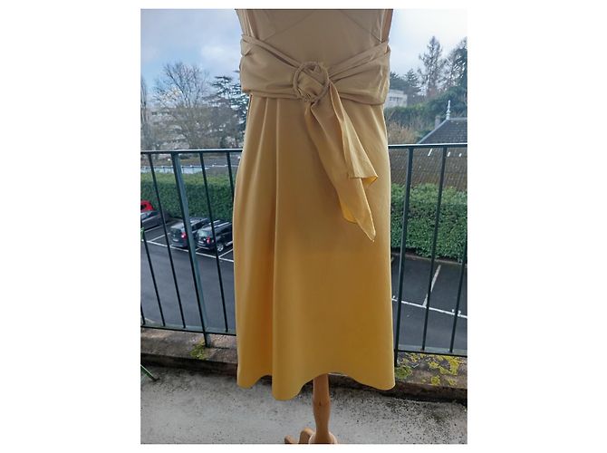 Vestido amarillo Prada de algodón - vista 4