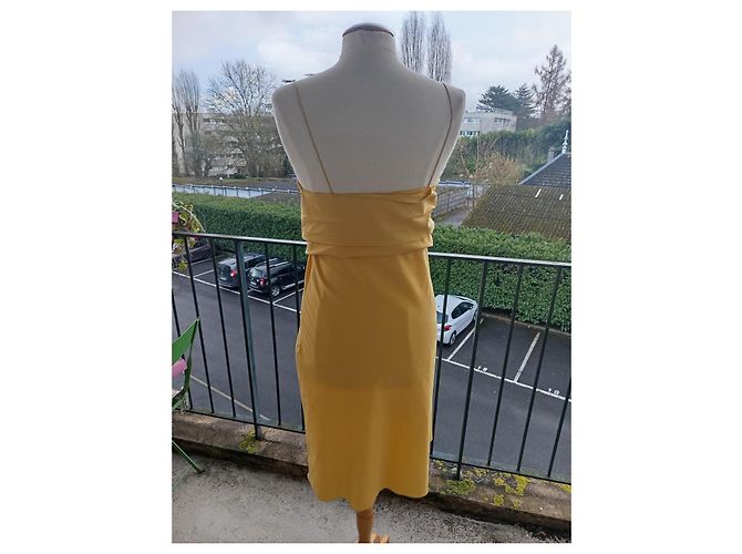 Vestido amarillo Prada de algodón - vista 7