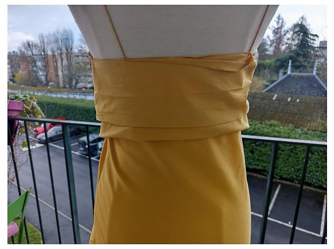 Vestido amarillo Prada de algodón - vista 8