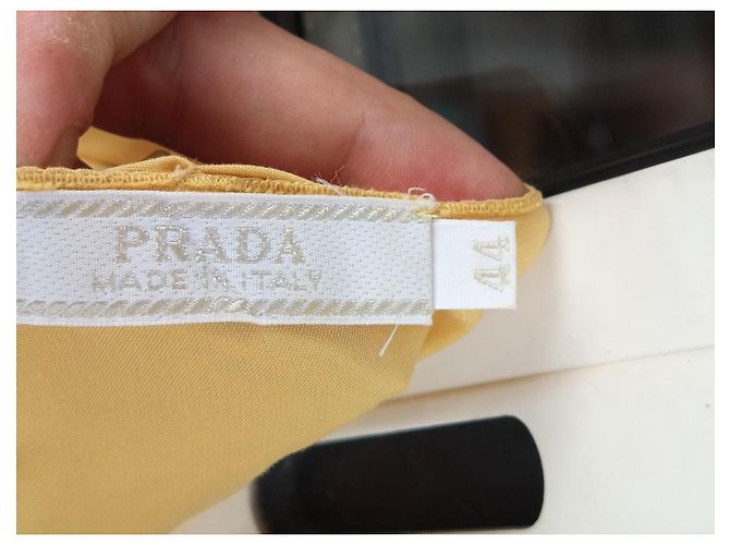 Vestido amarillo Prada de algodón - vista 9