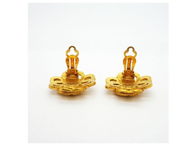 Brincos de pressão Chanel Gold Dourado - vista 6
