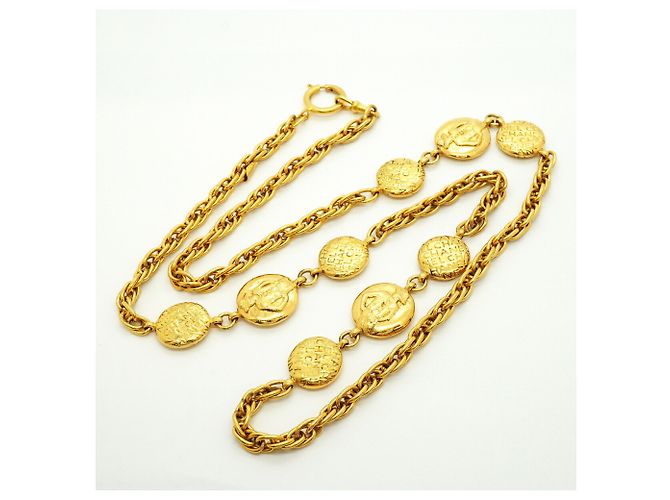 Collana Chanel Mademoiselle placcata oro D'oro - vista 3