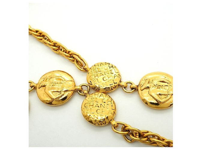 Collana Chanel Mademoiselle placcata oro D'oro - vista 8