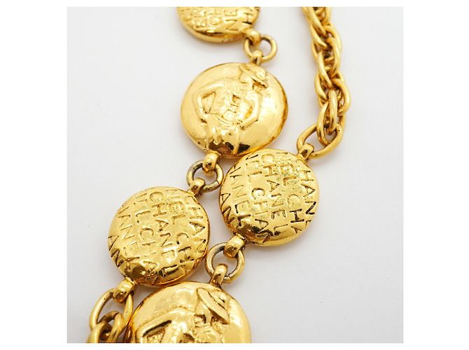 Collana Chanel Mademoiselle placcata oro D'oro - vista 9