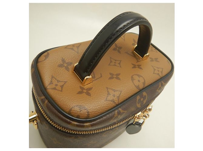 Borsa Louis Vuitton Monogram Reverse Vanity PM Marrone Monogramma - vista 11