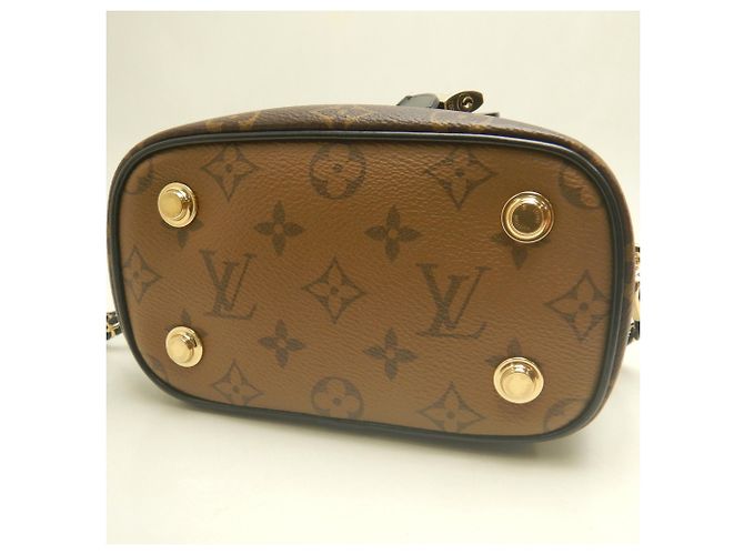Borsa Louis Vuitton Monogram Reverse Vanity PM Marrone Monogramma - vista 6