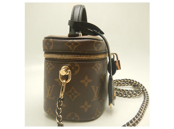 Borsa Louis Vuitton Monogram Reverse Vanity PM Marrone Monogramma - vista 7