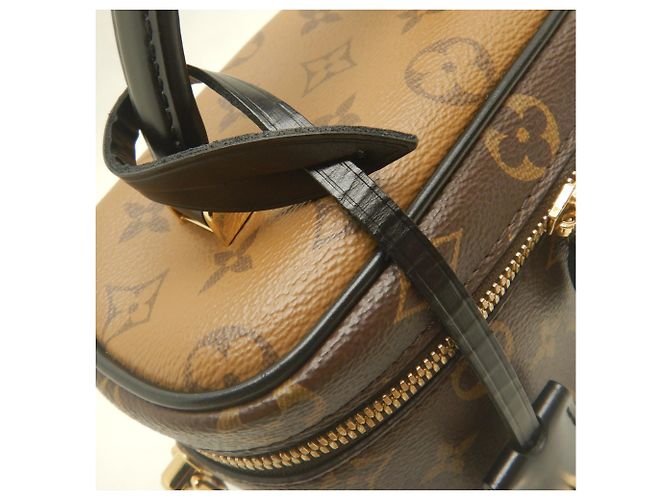 Borsa Louis Vuitton Monogram Reverse Vanity PM Marrone Monogramma - vista 9