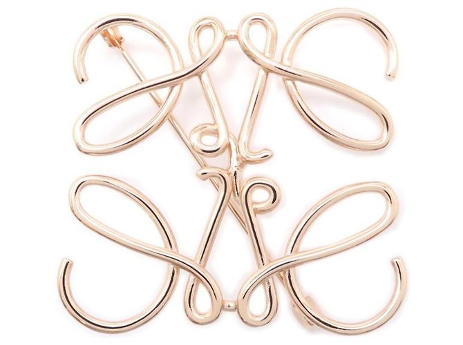 Broche Anagram em latão Loewe - vista 2