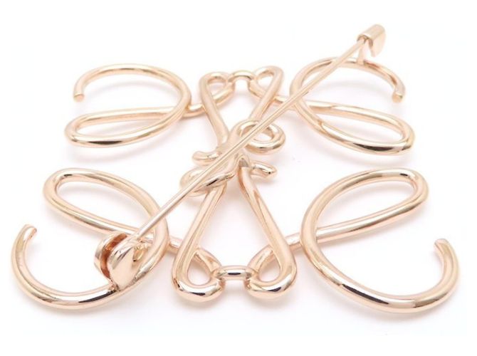 Broche Anagram em latão Loewe - vista 3