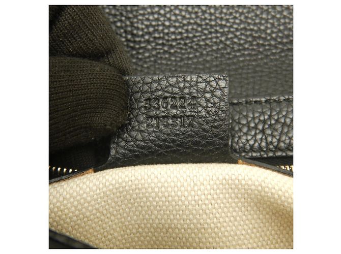 Sac à épaule Gucci Soho Interlocking G Noir - vue 22