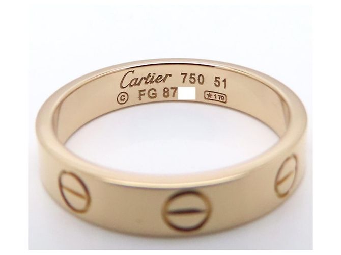 Anello Mini Love Cartier in oro rosa 18K - vista 5