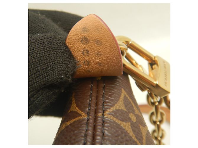 Bolso de hombro Louis Vuitton Monogram Boulogne PM Castaño Monograma - vista 17