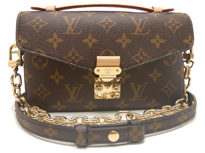Bolsa Louis Vuitton Monogram Pochette Métis EW Marrom Monograma - vista 2