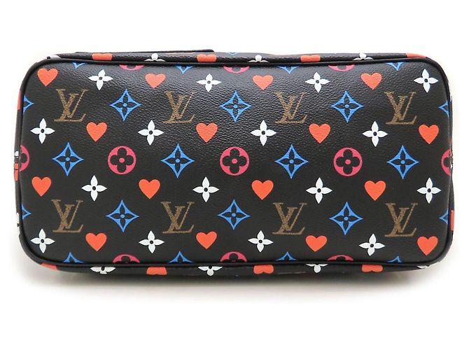 Saco Tote Louis Vuitton Monogram Game On Neverfull PM Preto Monograma - vista 4