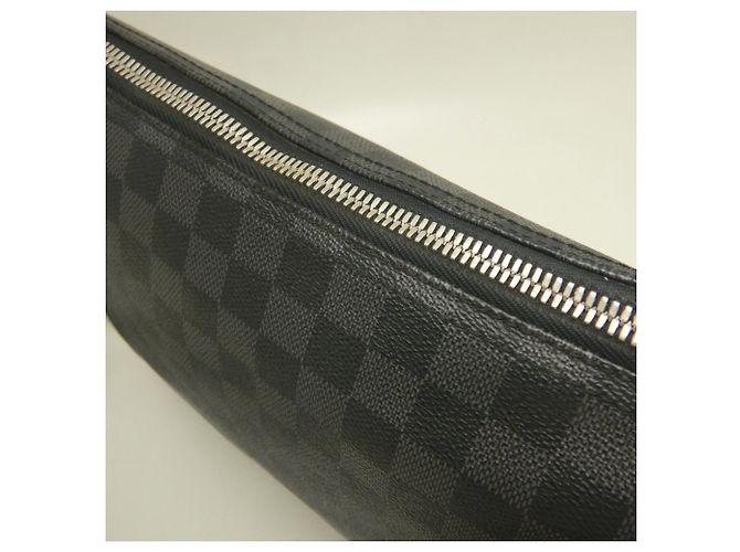 Louis Vuitton Damier Graphite Mick PM Schultertasche Schwarz Damier ebene - Ansicht 10