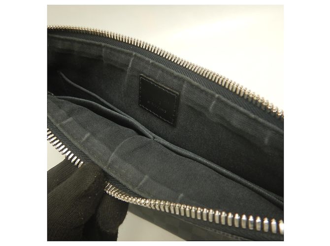 Louis Vuitton Damier Graphite Mick PM Schultertasche Schwarz Damier ebene - Ansicht 16