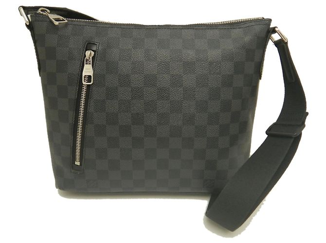 Louis Vuitton Damier Graphite Mick PM Schultertasche Schwarz Damier ebene - Ansicht 2