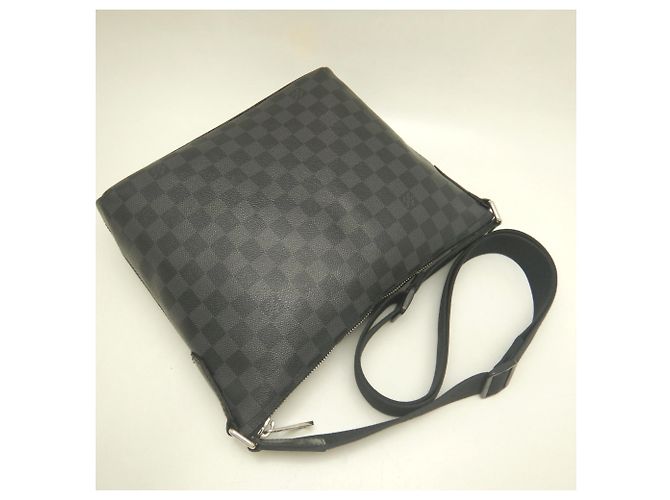Louis Vuitton Damier Graphite Mick PM Schultertasche Schwarz Damier ebene - Ansicht 3