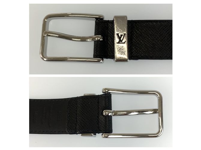 Louis Vuitton Gürtel aus Taiga-Leder Schwarz - Ansicht 4