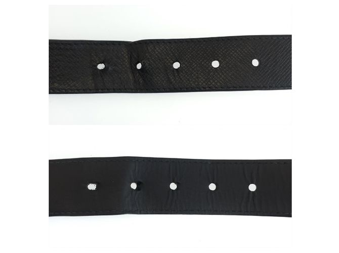 Louis Vuitton Gürtel aus Taiga-Leder Schwarz - Ansicht 5