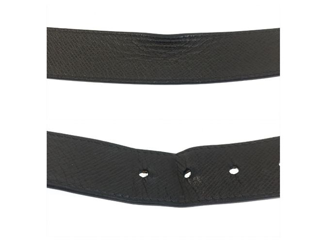Louis Vuitton Gürtel aus Taiga-Leder Schwarz - Ansicht 8