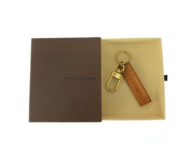 Chaveiro Louis Vuitton x Supreme Marrom Dourado - vista 7