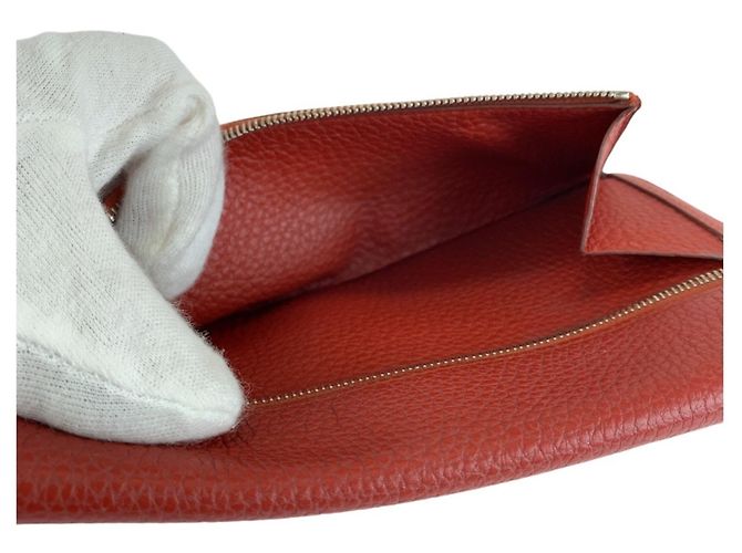 Hermès Carteira Longa HERMES Dogon Vermelho - vista 6