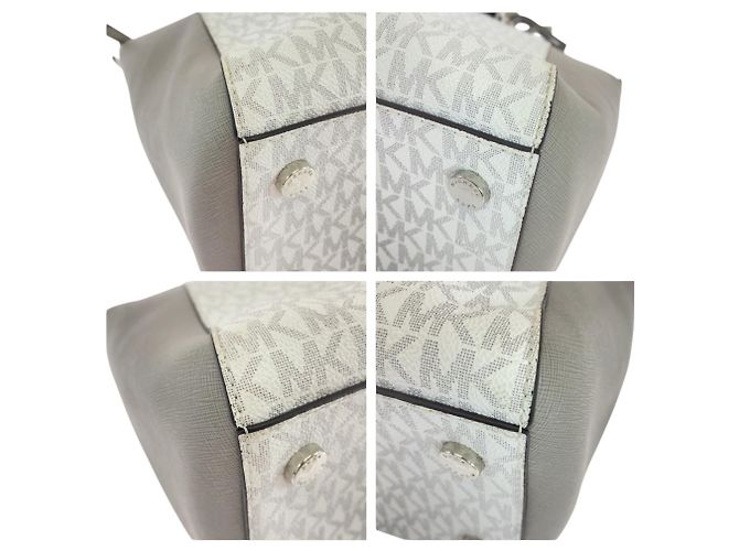 Bolsa Michael Kors Ciara em branco e cinza Marrom - vista 4