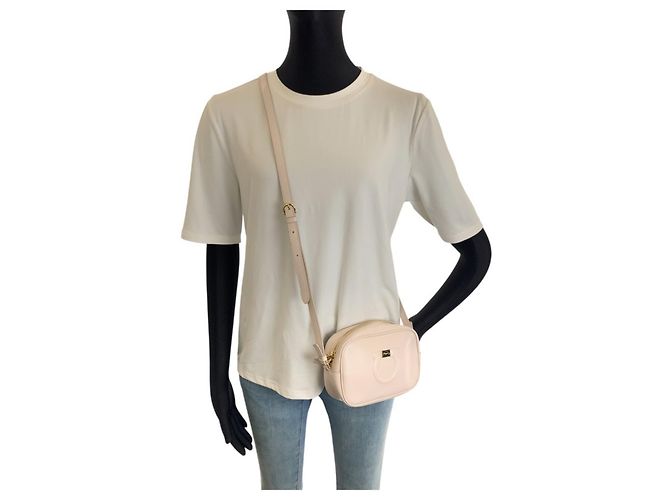 Borsa a tracolla Salvatore Ferragamo Gancini City Beige - vista 7