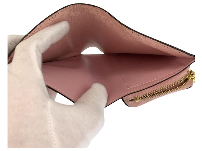 Louis Vuitton Monogram Portefeuille Juliette Coin Purse Castaño Rosa - vista 6