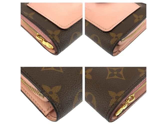 Louis Vuitton Monogram Portefeuille Juliette Coin Purse Castaño Rosa - vista 7