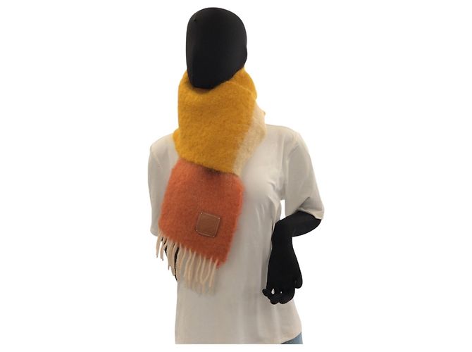Stola LOEWE Anagram in lana e mohair multicolore - vista 6