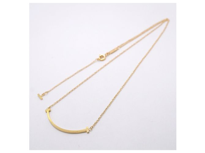 Autre Marque Collana Tiffany & Co. T Smile Small in Oro Giallo 18K - vista 3