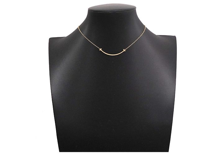 Autre Marque Collana Tiffany & Co. T Smile Small in Oro Giallo 18K - vista 7