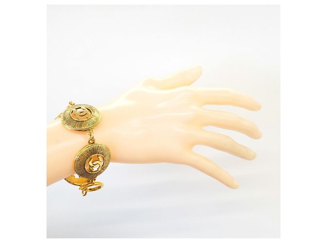 Pulsera de dijes Chanel chapada en oro Dorado - vista 6