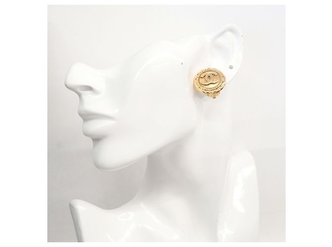 Pendientes de clip Chanel chapados en oro Dorado - vista 5