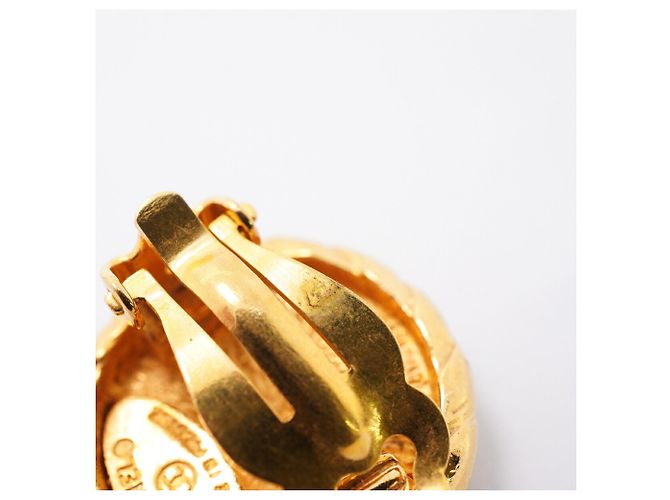 Pendientes de clip Chanel chapados en oro Dorado - vista 6