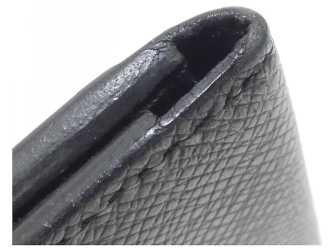 Louis Vuitton Taiga Organizer de Poche Business Card Holder Nero - vista 4