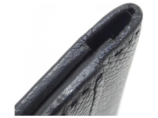 Louis Vuitton Taiga Organizer de Poche Business Card Holder Nero - vista 5