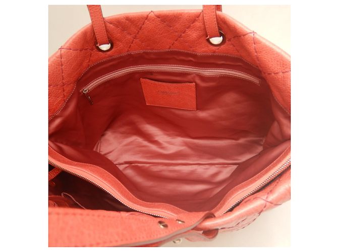 Borsa Tote Chanel On the Road Rosso - vista 5
