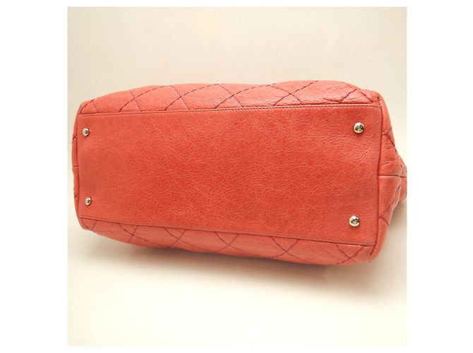 Borsa Tote Chanel On the Road Rosso - vista 7