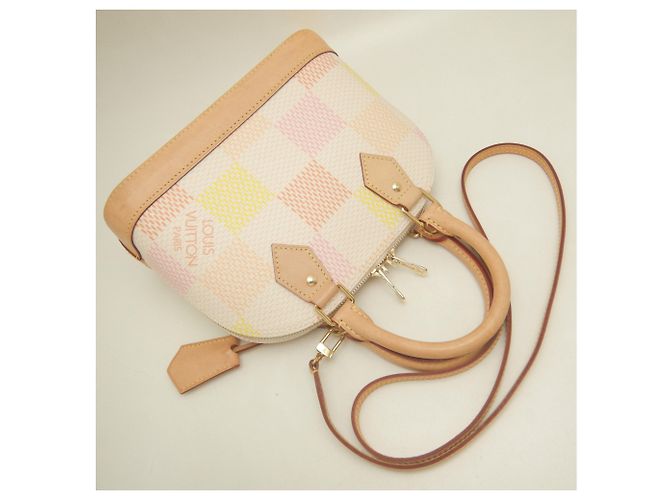 Borsa Louis Vuitton Damier Alma BB Pesca - vista 3