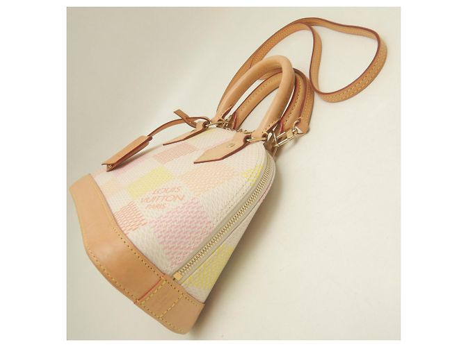 Borsa Louis Vuitton Damier Alma BB Pesca - vista 4