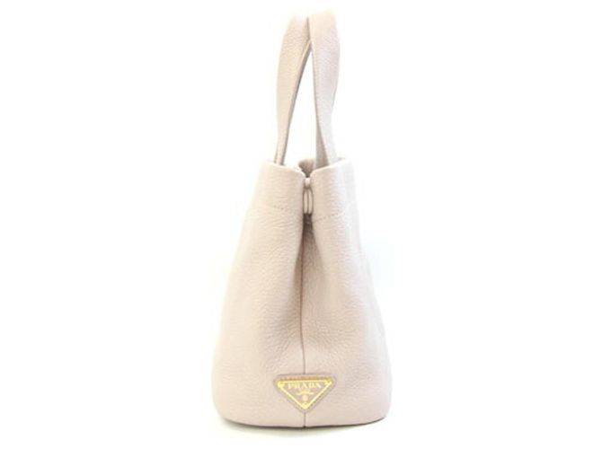 Tote Borsa a mano Prada in pelle rosa beige - vista 3
