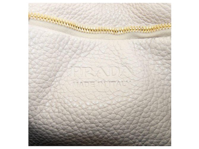 Tote Borsa a mano Prada in pelle rosa beige - vista 5