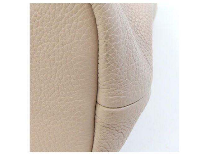 Tote Borsa a mano Prada in pelle rosa beige - vista 6