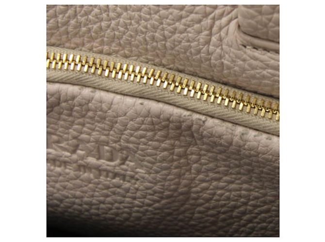 Tote Borsa a mano Prada in pelle rosa beige - vista 7