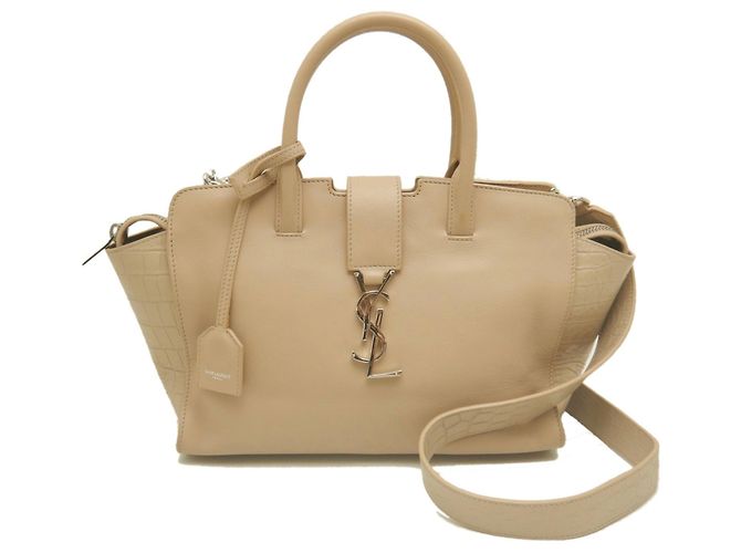 Autre Marque Saint Laurent Downtown Baby Handtasche Beige - Ansicht 2