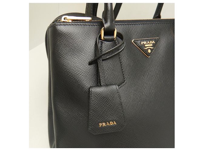 Sac à main Prada Galleria 1BA232 Noir - vue 11